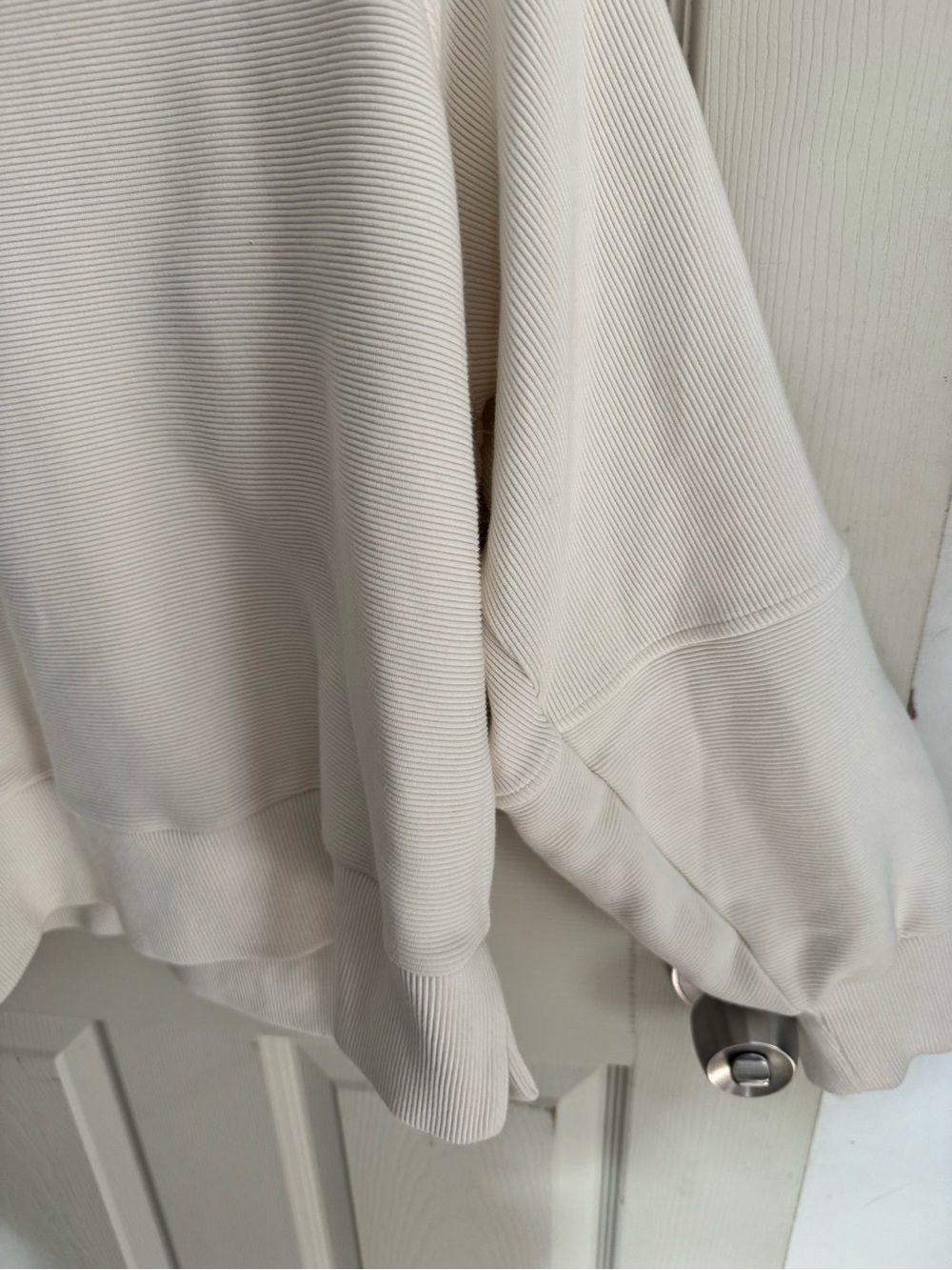 Varley Vine Half Zip Ottoman Rib Knit Pullover Ivory White VAR00485 Womens Sz XL - Picture 9 of 14